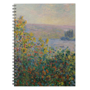 Flower Beds at Vetheuil by Claude Monet Notebook