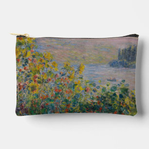 Flower Beds at Vétheuil, Impressionist Landscape Accessory Pouch