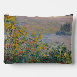 Flower Beds at Vétheuil, Impressionist Landscape Accessory Pouch