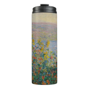 Flower Beds at Vétheuil, Impressionist Landscape Thermal Tumbler