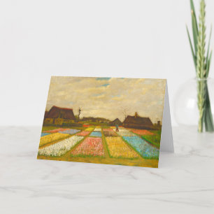 Flower Beds in Holland Blank Greeting Card
