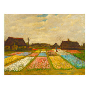 Flower Beds in Holland by van Gogh Postcard