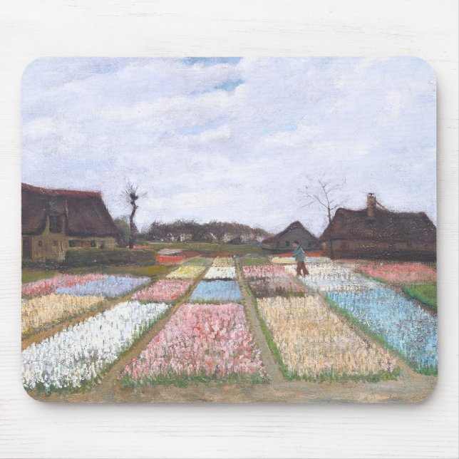 Flower Beds in Holland by Vincent van Gogh Mouse Pad (Front)