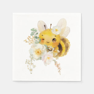 Flower Bee Napkins