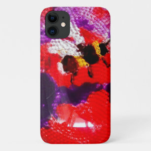 Flower Bee Red Purple iPhone 11 Case