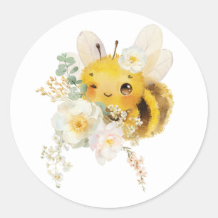 Flower Bee Stickers