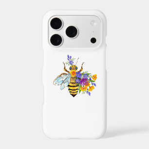 Flower bee with wild plants