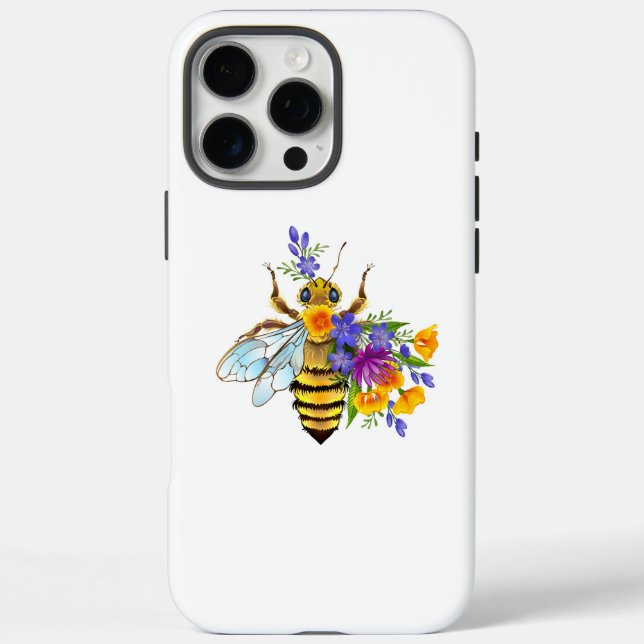 Flower bee with wild plants Case-Mate iPhone case (Back)