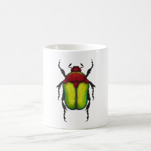 Flower beetle coffee mug