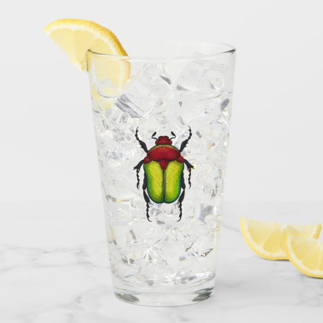 Flower beetle glass (Front Ice)