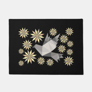 FLOWER BIRD CREATIVE ART GIFT DOORMAT