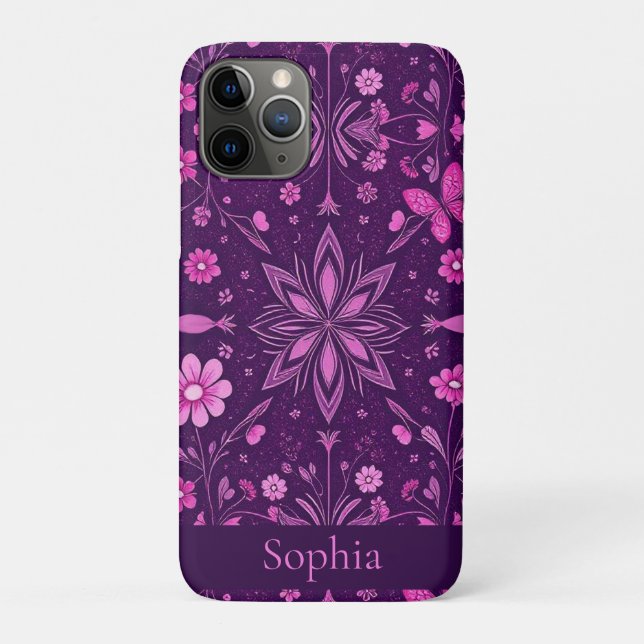 Flower Bloom Fairycore Pattern Case-Mate iPhone Case (Back)