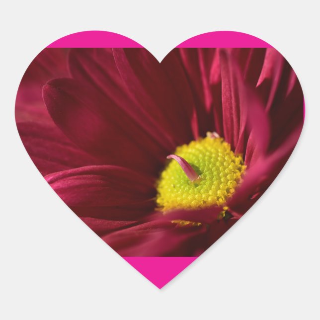 flower bloom heart sticker (Front)