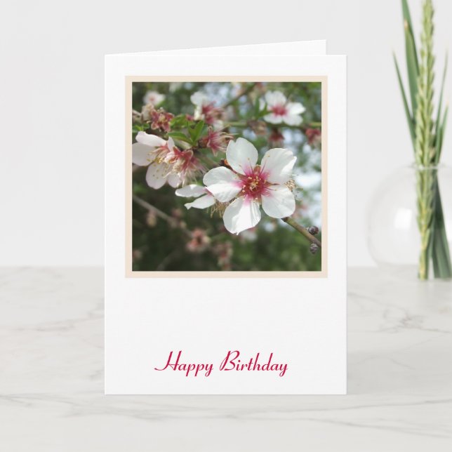 Flower Blossom Birthday Card (Front)