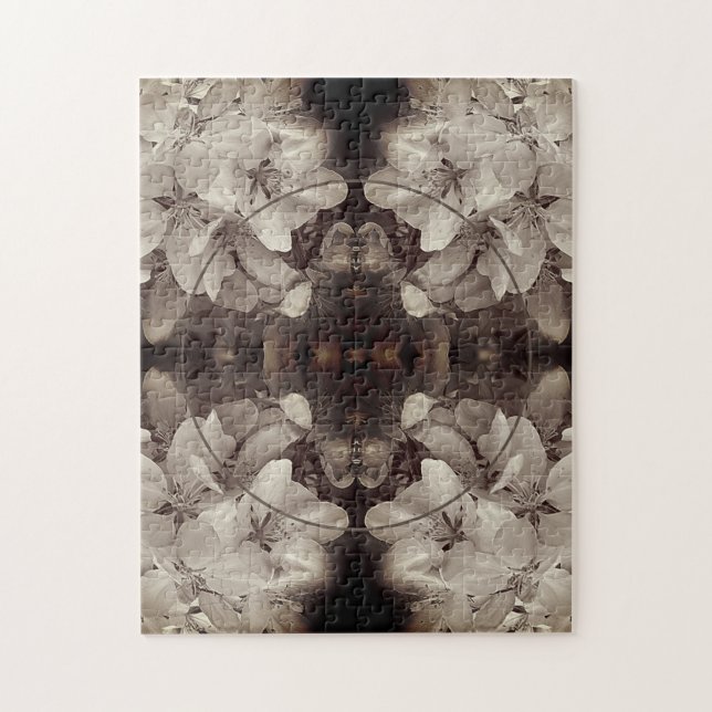 Flower Blossoms Abstract Add Your Photo Jigsaw Puzzle (Vertical)