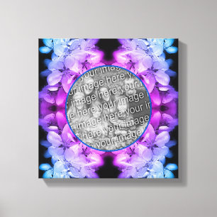 Flower Blossoms Tinted Create Your Own Photo Canvas Print