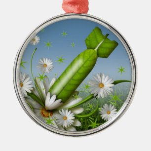 Flower Bomb Metal Tree Decoration