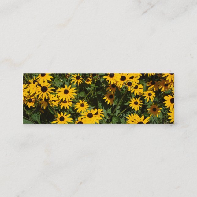 Flower Bookmarks Mini Business Card (Front)