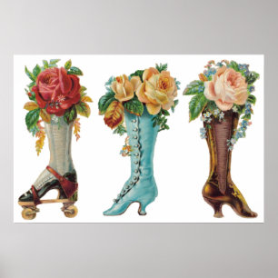 Flower Boots Customisable Poster