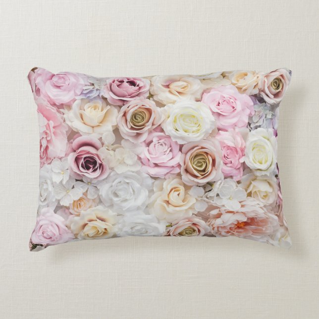 Flower Bouquet  Decorative Cushion (Front)