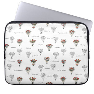 Flower Bouquet Electronics Bag