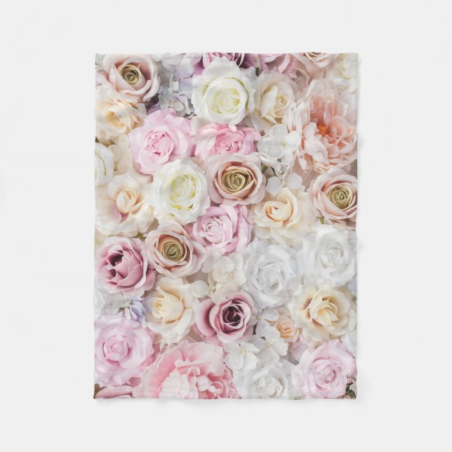 Flower Bouquet  Fleece Blanket (Front)