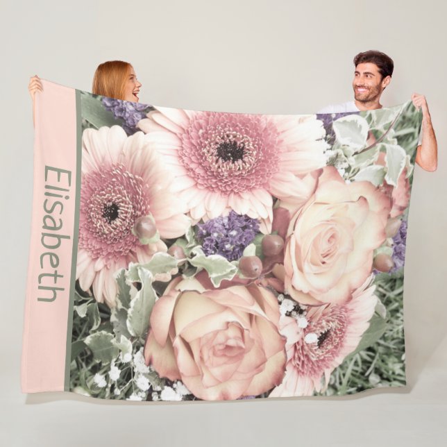 flower, bouquet, floral, beautiful, decoration, fl fleece blanket (In Situ)