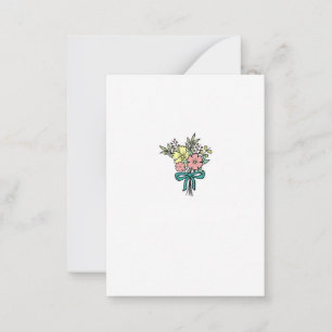 Flower bouquet, floral, colourful card