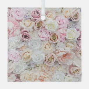 Flower Bouquet Glass Tree Decoration