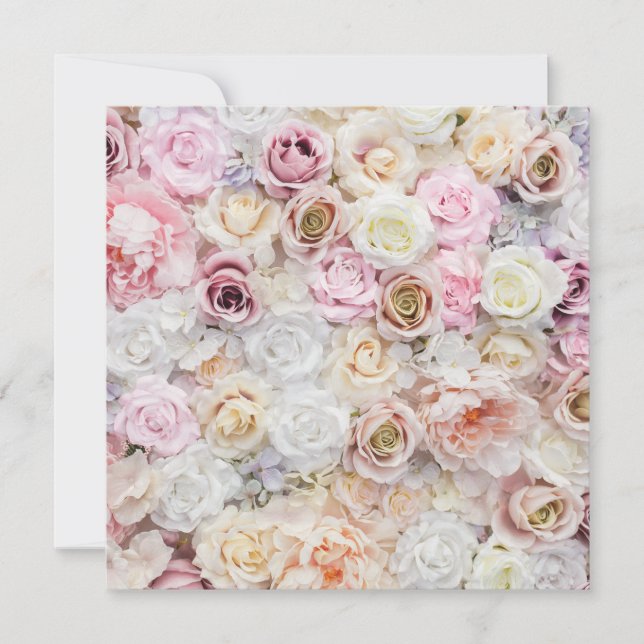 Flower Bouquet  Holiday Card (Front)