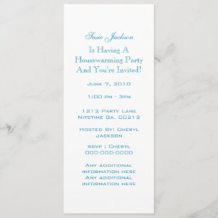 Flower Bouquet Housewarming Party Invitations