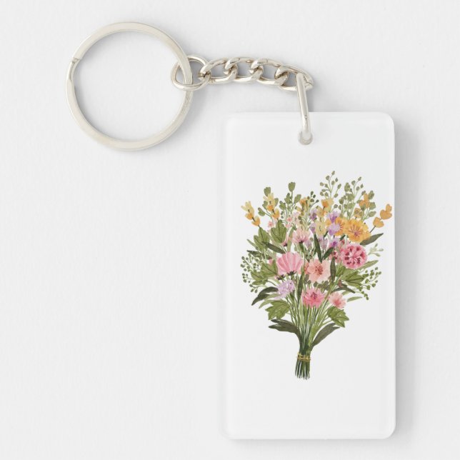 Flower Bouquet Key Chain   (Front)