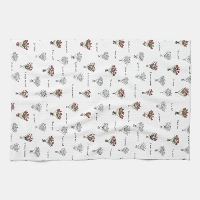 Flower Bouquet Kitchen Towels (Horizontal)