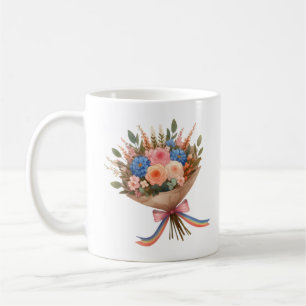 Flower bouquet lgbt coffee mug