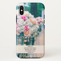 Flower Bouquet Love and Wedding Aisle Bible Verse