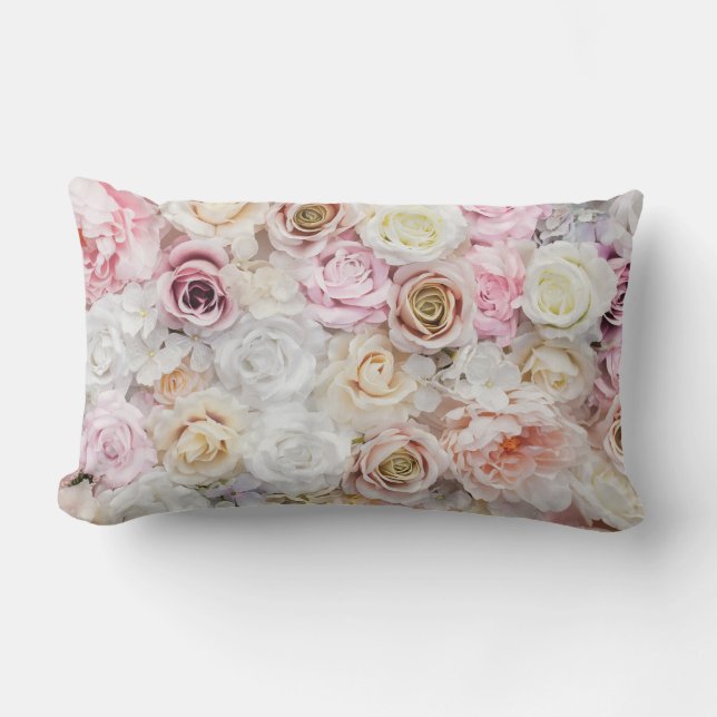 Flower Bouquet  Lumbar Cushion (Front)