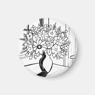 Flower Bouquet  Magnet