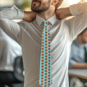 Flower Bouquet Owl Tie