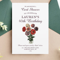 Flower Bouquet Shower by Mail 40th Birthday