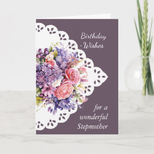 Flower Bouquet Stepmother Birthday Card