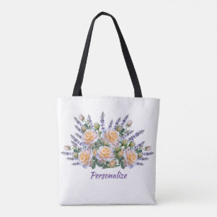 Flower Bouquet Trendy & Stylish Personalise Tote Bag