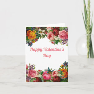 Flower Bouquet Valentine's Day Card