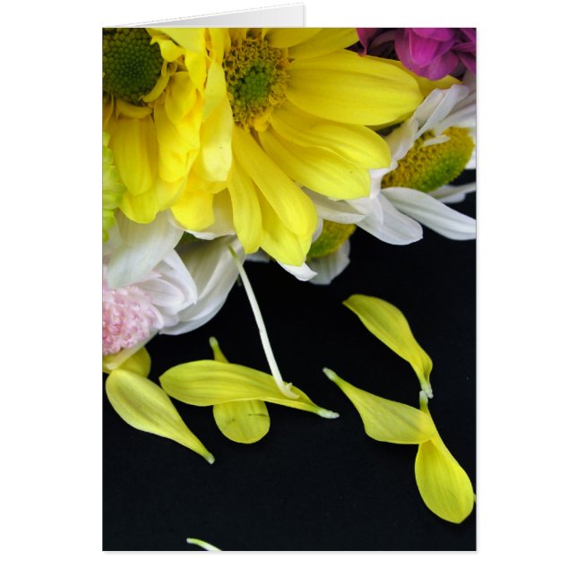Flower Bouquet with loose petals (Card) (Front)