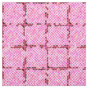 Flower box pattern, shades of pink fabric