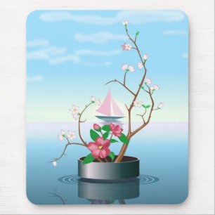 Flower Branch Mouse Pad