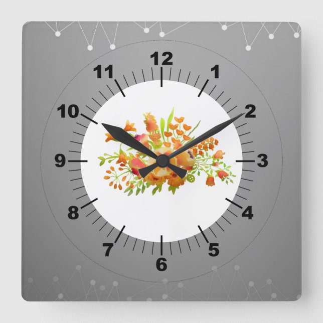 Flower bunch  clock (Front)