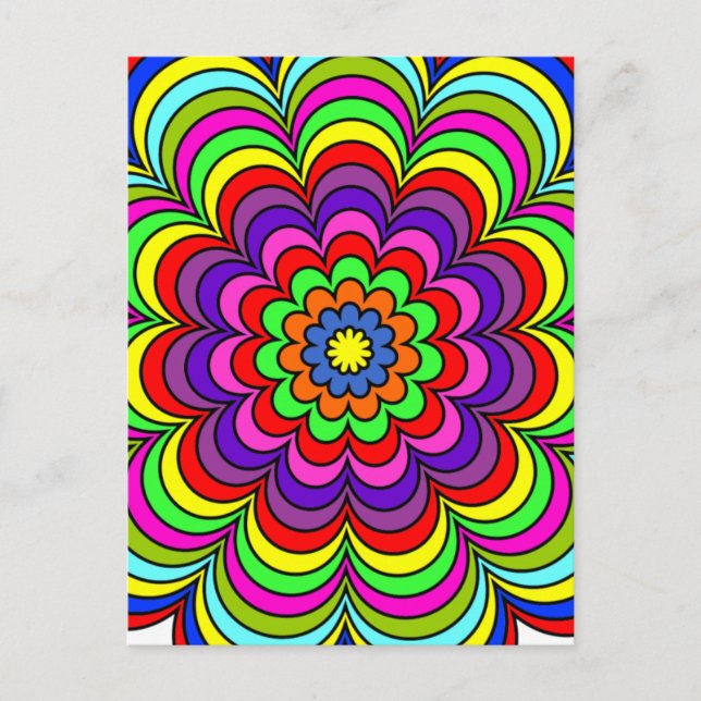 Flower Burst Postcard (Front)