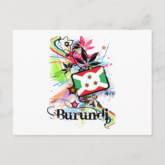 Flower Burundi Postcard (Front)