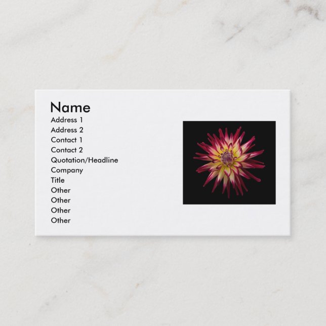 Flower Business Card (Front)
