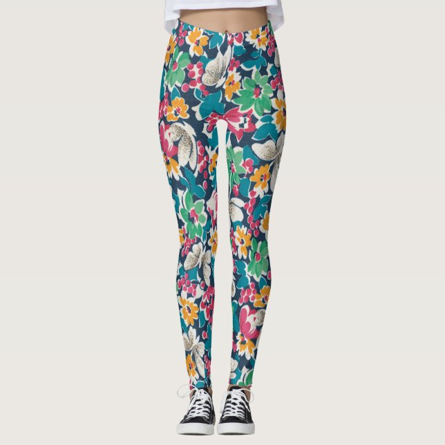 Flower Butterfly Leggings (Front)